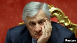 FILE - Italian Foreign Minister Antonio Tajani attends a question-time session in the upper house of parliament in Rome, Nov. 23, 2023. 