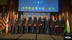 Participants attend the annual Trans-Caspian Forum hosted by the Caspian Policy Center in Washington with Central Asia, Caucasus, and Turkey ambassadors and top U.S. officials on the region, May 25, 2023. (Navbahor Imamova/VOA)