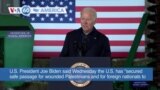 VOA60 America- U.S. President Joe Biden said U.S. has "secured safe passage for wounded Palestinians and for foreign nationals to exit" Gaza