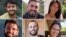 This combination of six undated photos shows hostages, from top left, Hersh Goldberg-Polin, Ori Danino, Eden Yerushalmi, from bottom left, Almog Sarusi, Alexander Lobanov, and Carmel Gat, who were held hostage by Hamas militants in Gaza.