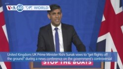 VOA60 World - UK Prime Minister Rishi Sunak vows to send asylum seekers to Rwanda
