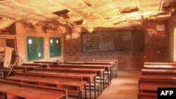 A general view of a classroom at Kuriga school in Kuririga on March 8, 2024, where more than 250 pupils kidnapped by gunmen. 