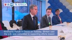 VOA60 Africa - U.S. Secretary of State Blinken meets Rwandan President Kagame in Davos