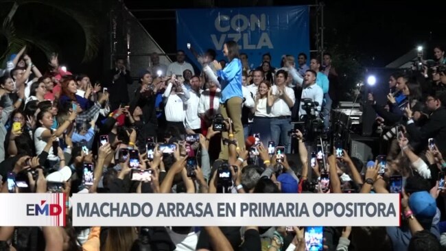 María Corina Machado arrasa en primaria opositora y llama a "construir gobernabilidad"