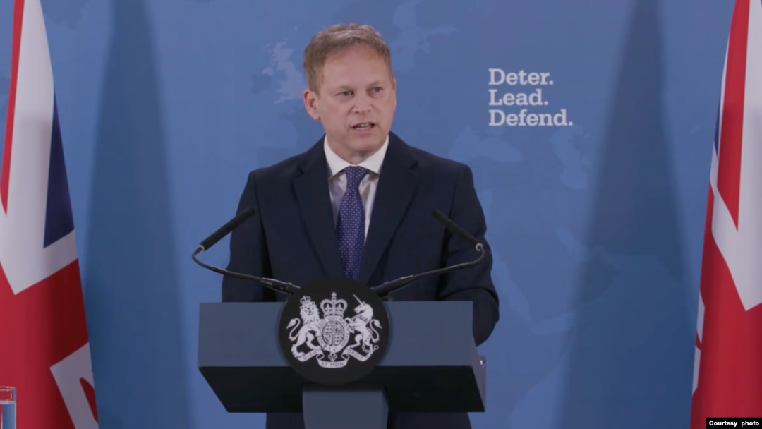 Menteri Pertahanan Inggris Grant Shapps 