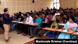 Mackenzie Bristow transitioned from teaching and studying language to working in UX.