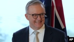 FILE - Australian Prime Minister Anthony Albanese in Sydney, July 4, 2023. Albanese said on Wednesday he will raise the plight of a detained Chinese Australian democracy blogger with Chinese leaders during a state visit to China.