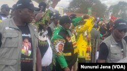 Zanu PF Leader Emmerson Mnangagwa Arriving at His Party Rally in Magunje