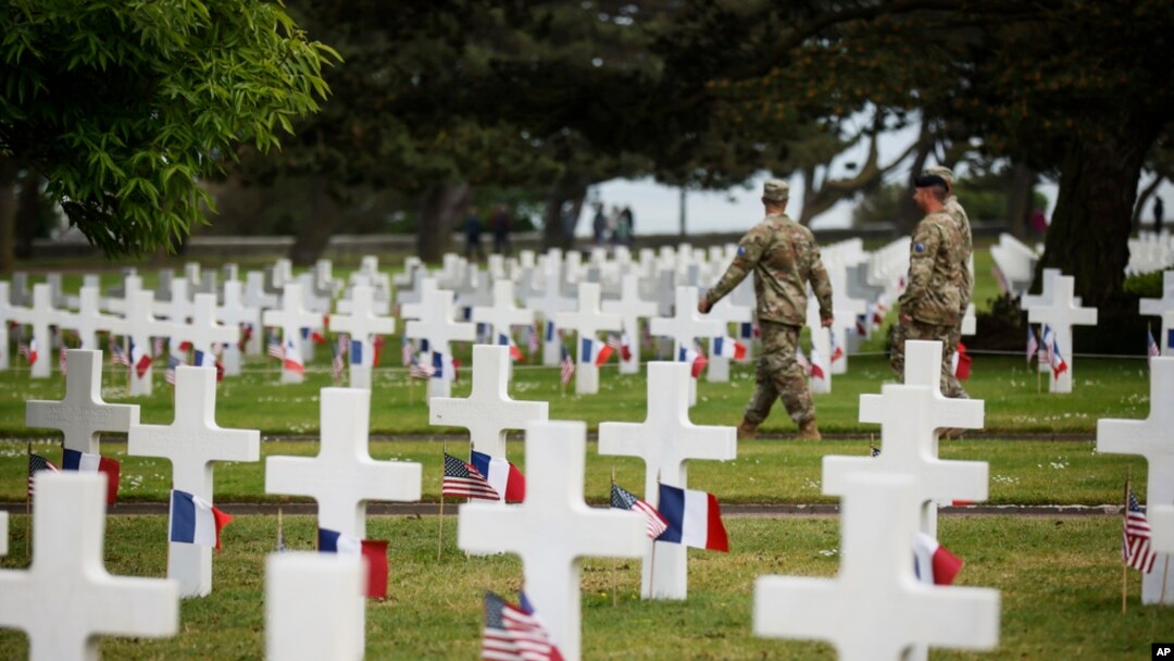 Nzvimbo inovigwa mauto eAmerica iri muColleville-sur-Mer, Normandy.