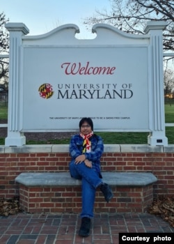Antariksa Akhmadi, mahasiswa jurusan ilmu perpustakaan dan informasi di University of Maryland, di Maryland, AS. (dok: Antariksa Akhmadi)