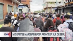 Caravana de migrantes en México se desplaza hacia Estados Unidos 