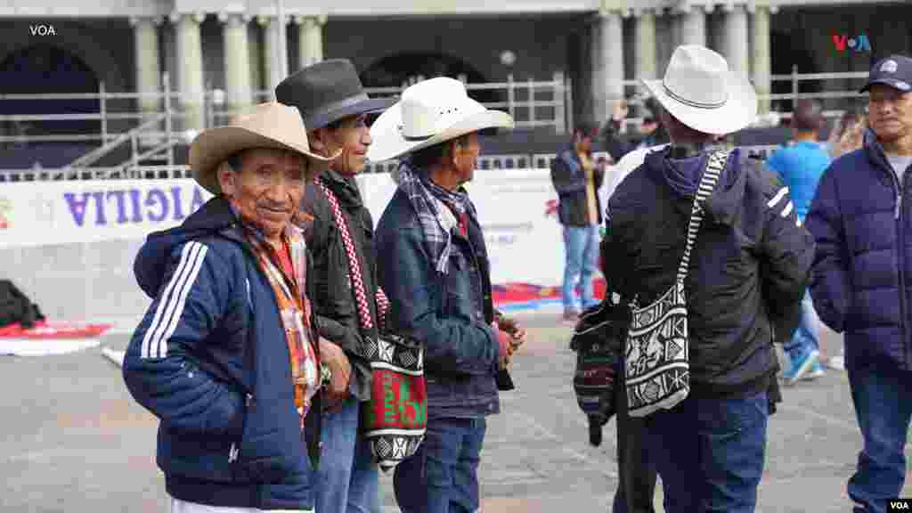  El pueblo indígena de Guatemala pernoctó desde el sábado 13 de enero, previo a la toma de posesión del presidente Bernardo Arévalo. &nbsp; 