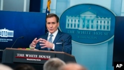 National Security Council spokesman John Kirby speaks during a press briefing at the White House, Jan. 4, 2024, in Washington.