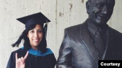 Tawheeda Wahabzada graduated from the University of Nevada, Reno, and then received a master’s degree in global policy studies from the University of Texas at Austin, pictured. In 2020, the former DACA recipient decided to move to Canada. (Photo courtesy of Tawheeda Wahabzada)
