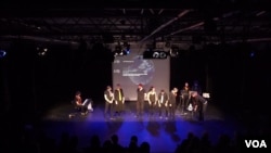 Performance by Improbotics, a London-based improvisational troupe