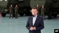Міністр оборони Польщі Маріуш Блащак. Фото зроблене 15 травня 2023 року, AP
