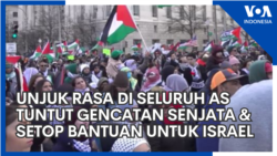 Diaspora Indonesia dan Ribuan Lainnya dari Seluruh AS Tuntut Gencatan Senjata di Gaza dan Setop Bantuan AS untuk Israel