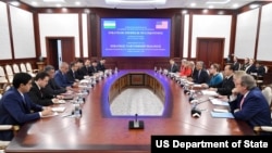 The U.S.-Uzbekistan Strategic Partnership Dialogue's third session, Tashkent, Uzbekistan, Nov. 7, 2023. 