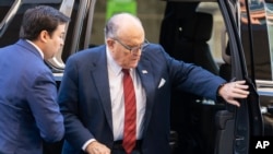 Former Mayor of New York Rudy Giuliani arrives at the federal courthouse in Washington, Dec. 11, 2023.