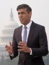 British Prime Minister Rishi Sunak talks to press during his visit to Washington, June 7, 2023. On Thursday, he will meet with U.S. President Joe Biden for talks expected to cover a range of issues, such as economic ties and supporting Ukraine. (Niall Carson/Pool Photo via AP) 