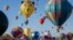 Nearly 500 balloons begin to take off during the Albuquerque International Balloon Fiesta, Oct. 7, 2023  in Albuquerque, NM. 