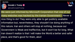 យុទ្ធនាការ​លោក Trump រង​ការ​លួច​ចូល​គេហទំព័រ ខណៈ​យុទ្ធនាការ​អ្នកស្រី Harris សន្យា​លុបចោល​ពន្ធ​សម្រាប់​លុយ Tip