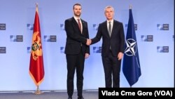 Premijer Crne Gore Milojko Spajić i generalni sekretar NATO-a Jens Stoltenberg. (Foto: Vlada Crne Gore)