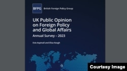 英國智庫“英國外交政策組織”（British Foreign Policy Group）委托市場調查公司J.L. Partners 所做的外交政策民意調查 （互聯網截圖）