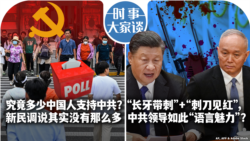 VOA卫视-时事大家谈：究竟多少中国人支持中共？新民调说其实没有那么多; “长牙带刺”+“刺刀见红”，中共领导如此“语言魅力”？