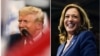 Donald Trump i Kamala Harris, arhivske fotografije (REUTERS/Umit Bektas/Elizabeth Frantz)