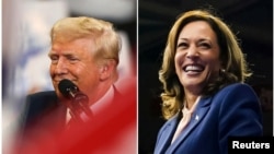 Donald Trump i Kamala Harris, arhivske fotografije (REUTERS/Umit Bektas/Elizabeth Frantz)