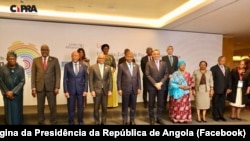 João Lourenço, Presidente angolano, e líderes africanos presentes na 3a. Bienal de Luanda, Angola, 22 novembro