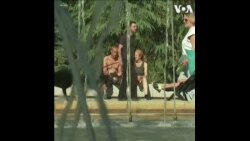 马德里遭遇不寻常的酷热天气 