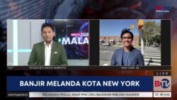 Laporan VOA untuk Berita Satu: Banjir Melanda Kota New York 