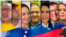 Fotocomposición de los candidatos principales para la primaria presidencial opositora del 22 de octubre en Venezuela.