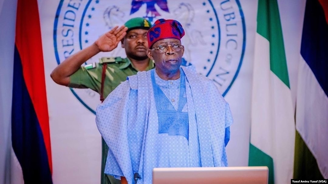 Shugaban Najeriya Bola Ahmed Tinubu lokacin bude taron kaddamar da majalisar tattalin arzikin kasa
