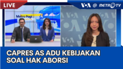 Laporan VOA untuk Metro TV: Capres AS Adu Kebijakan soal Aborsi dan Isu Israel-Palestina