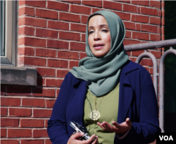 Direktur CAIR-Maryland, Zainab Chaudry, menyerukan pada warga yang mengalami intimidasi & serangan karena menunjukkan dukungan pada Palestina, untuk melapor pada polisi. (Foto VOA)
