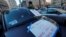 FILE - Drivers with the ride-sharing company Uber take part in a protest against a lawsuit which aims to block pay raises ordered by New York City Taxi and Limousine Commission in New York City, Dec. 19, 2022.