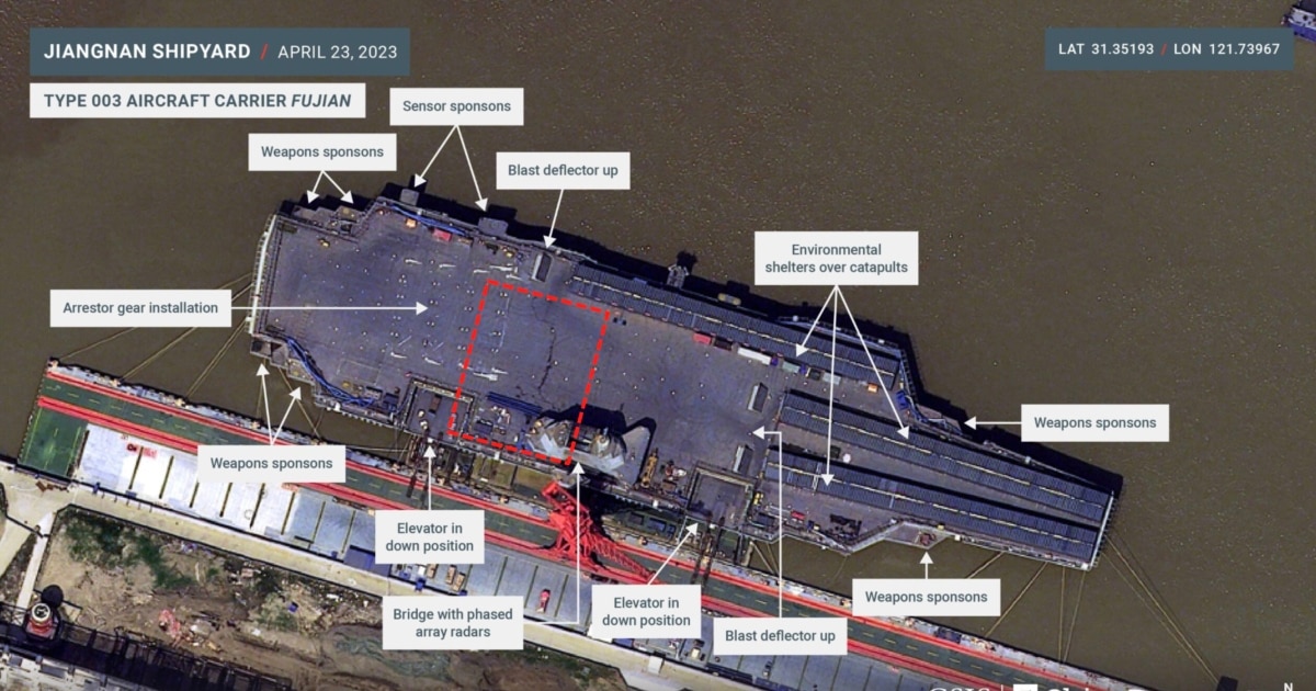 氣學大艦　家相編 中國最新航空母艦“福建艦”進行電磁彈射測試