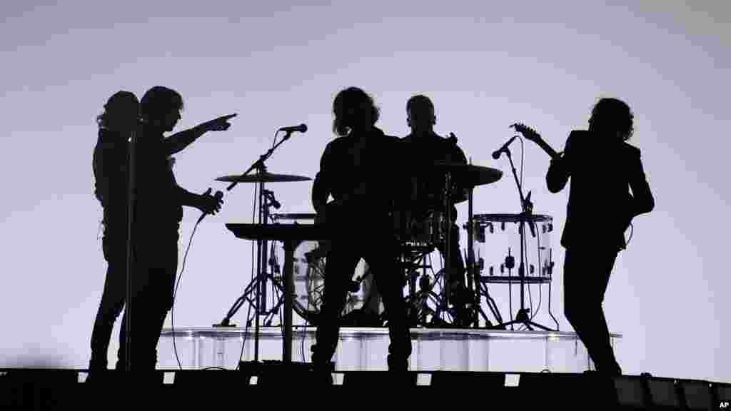 Phoenix performs during the 2024 Summer Olympics closing ceremony at the Stade de France, in Saint-Denis, France, Aug. 11, 2024.