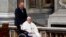 Pope Francis leaves after the Mass for World day for Grandparents and the Elderly in St. Peter's Basilica, at the Vatican, July 23, 2023.