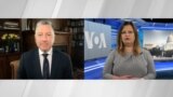 USA, Washington, Kurt Volker interview by Albanian service journalist Keida Kostreci 