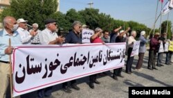اعتراضات بازنشستگان سازمان تأمین اجتماعی، اهواز، یک‌شنبه ۱۶ مهر ۱۴۰۲ 