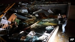 A business destroyed by a tornado on West Main in Hendersonville, Tenn., is seen, Dec. 9, 2023.