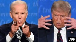 Joe Biden i Donald Trump tokom debate uoči izbora 2020. (Foto: im WATSON and SAUL LOEB / AFP)