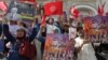 Depuis deux ans, l'opposition organise régulièrement des manifestations contre la "politique répressive" et la "dérive autoritaire" du président Kais Saied.