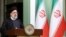 FILE - A handout picture provided by the Iranian Presidency shows the Islamic republic's President Ebrahim Raisi speaking in Tehran, Nov. 6, 2023.