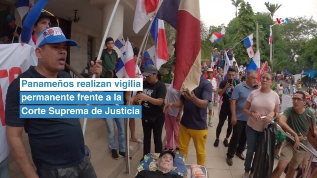 Panameños siguen exigiendo "No" a contrato de ley minera