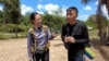 A Chinese migrant who gave his name solely as Cong speaks with VOA Mandarin's Calla Yu about his experience in the jungle and why he decided to leave China, in Lajas Blancas, Darien Province, Panama, on Feb. 24, 2024.